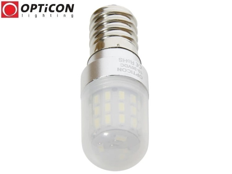 Żarówka LED E14 3W 10-30V AC/DC 39x SMD 3014 Biały Zimny 6000K 12V 24V OPTICON