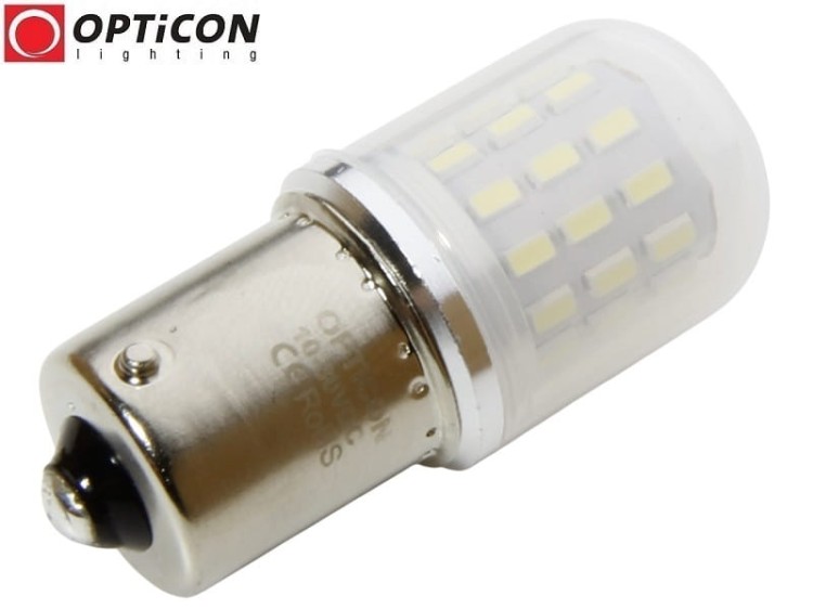 Żarówka LED P21W Ba15s 12V 24V AC/DC 39x SMD 3014 Biały Zimny 6000K OPTICON