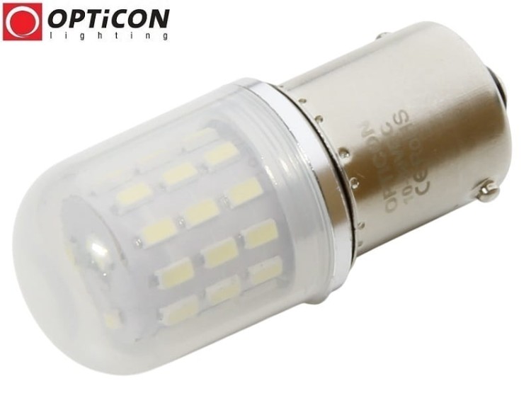Żarówka LED P21W Ba15s 12V 24V AC/DC 39x SMD 3014 Biały Neutralny 4500K OPTICON