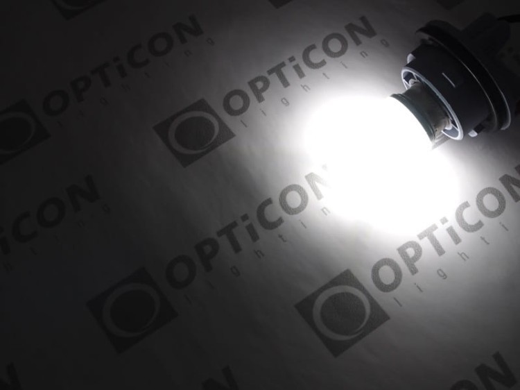 Żarówka LED P21W Ba15s 12V 24V AC/DC 39x SMD 3014 Biały Zimny 6000K OPTICON