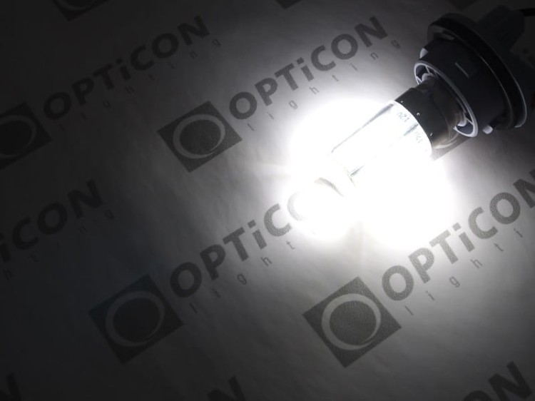Żarówka Led Ba15d 3W 27x SMD 2835 10-30V DC Biały Zimny 12V 24V OPTICON