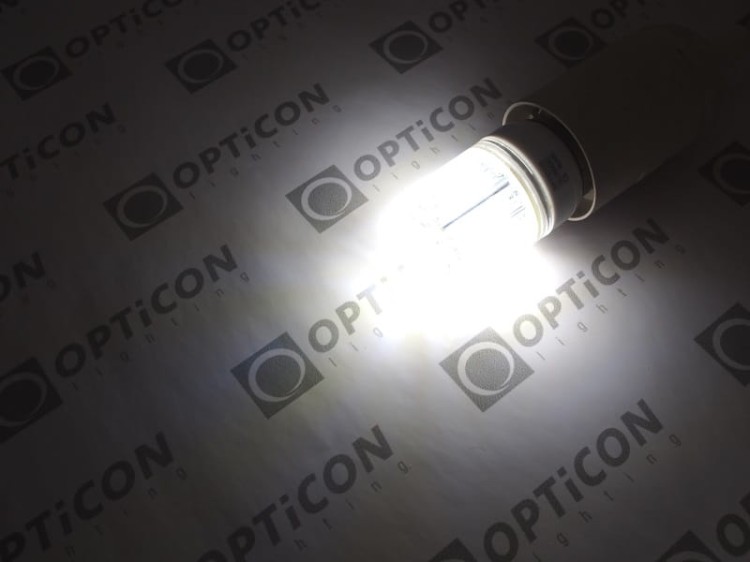 Żarówka Led B22 4W 30x SMD2835 10-30V DC Biały Zimny 6000K 12V 24V Opticon