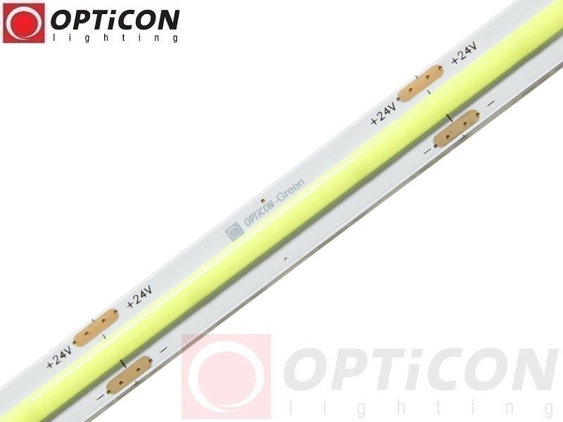 Taśma LED 24V COB 2400 SMD 10mm IP20 10W/m Zielony OPTICON PREMIUM