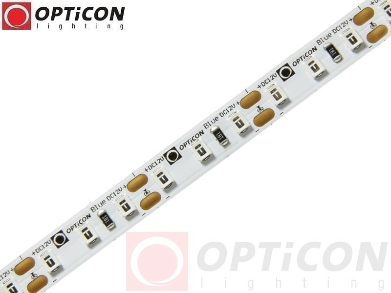Taśma LED 12V 600 SMD 2835 8mm IP20 9,6W/m Kolor Niebieski OPTICON PREMIUM