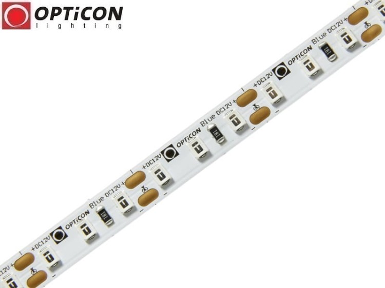 Taśma LED 12V 600 SMD 2835 8mm IP20 9,6W/m Kolor Niebieski OPTICON PREMIUM