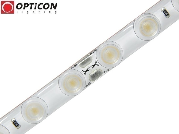Taśma LED 24V 280 SMD 2835 10mm IP62 14,4W /m 30st Biały Zimny 6000K OPTICON PREMIUM