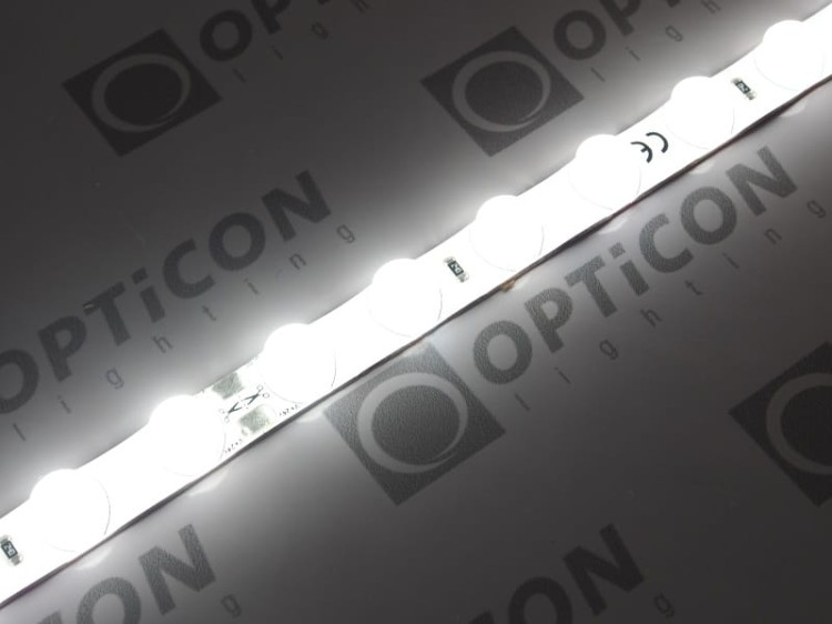 Taśma LED 24V 280 SMD 2835 10mm IP62 14,4W /m 30st Biały Zimny 6000K OPTICON PREMIUM