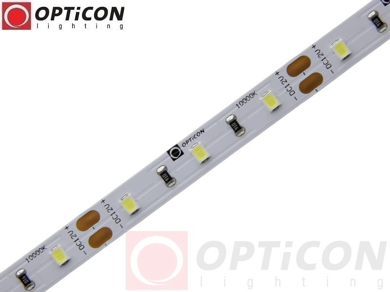 Taśma LED 12V 300 SMD 2835 8mm IP20 4,8W/m Biały Zimny 10000K OPTICON PREMIUM