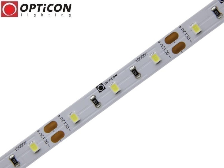 Taśma LED 12V 300 SMD 2835 8mm IP20 4,8W/m Biały Zimny 10000K OPTICON PREMIUM