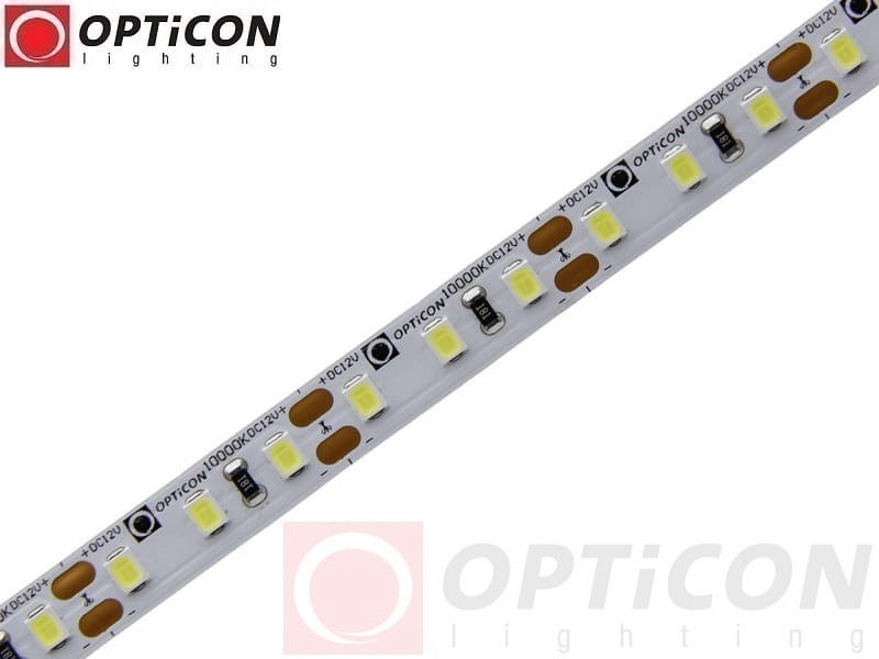 Taśma LED 12V 600 SMD 2835 8mm IP20 9,6W/m Biały Zimny 10000K OPTICON PREMIUM