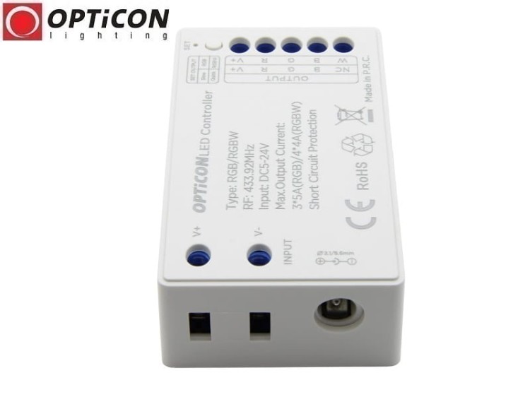 Sterownik Taśm LED RGB / RGBW OPTICON Radiowy 15A 12V/24V DC Pilot 24K