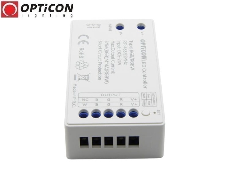 Sterownik Taśm LED RGB / RGBW OPTICON Radiowy 15A 12V/24V DC Pilot 24K