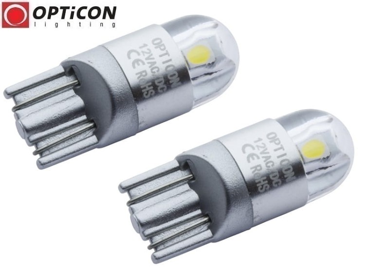 Nissan Pulsar - Światła postojowe LED W5W T10 Opticon Premium - Zestaw 2 żarówki