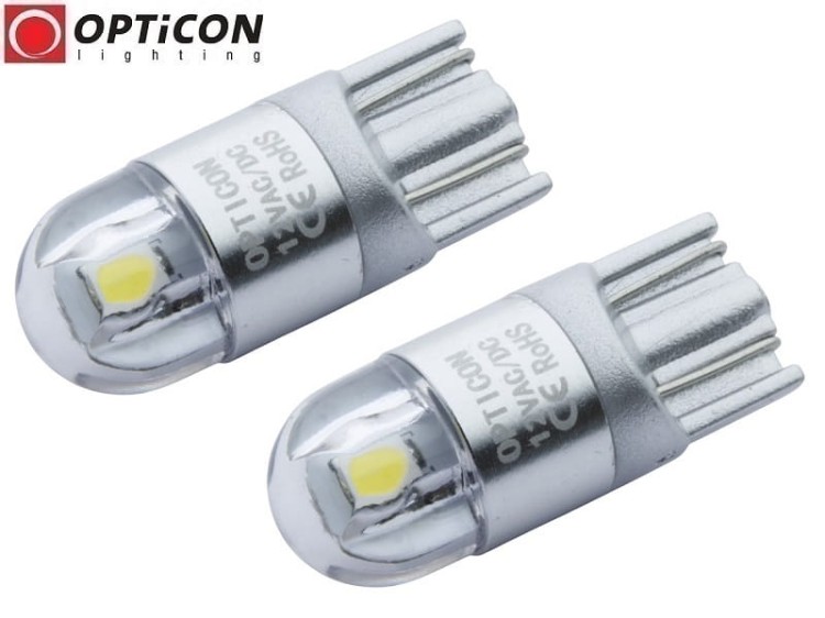 Mitsubishi Pajero IV - Oświetlenie tablicy rejestracyjnej LED W5W T10 Opticon Premium - Zestaw 2 żarówki