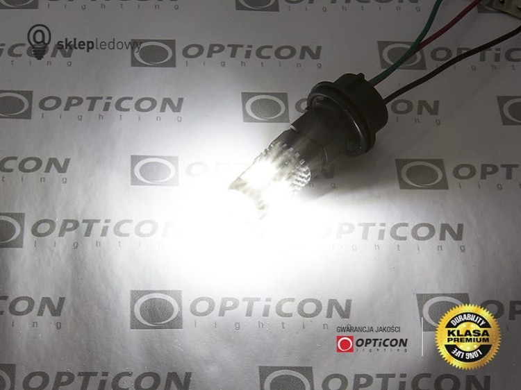 Honda Accord VIII - Światło przeciwmgielne LED W21W T20 Opticon Premium - 1 żarówka