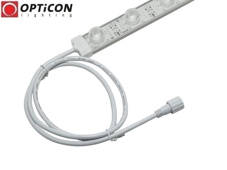 Moduł LED 12V 28W IP67 100cm 10x60st 18x SMD3030 Biały Zimny 10000K