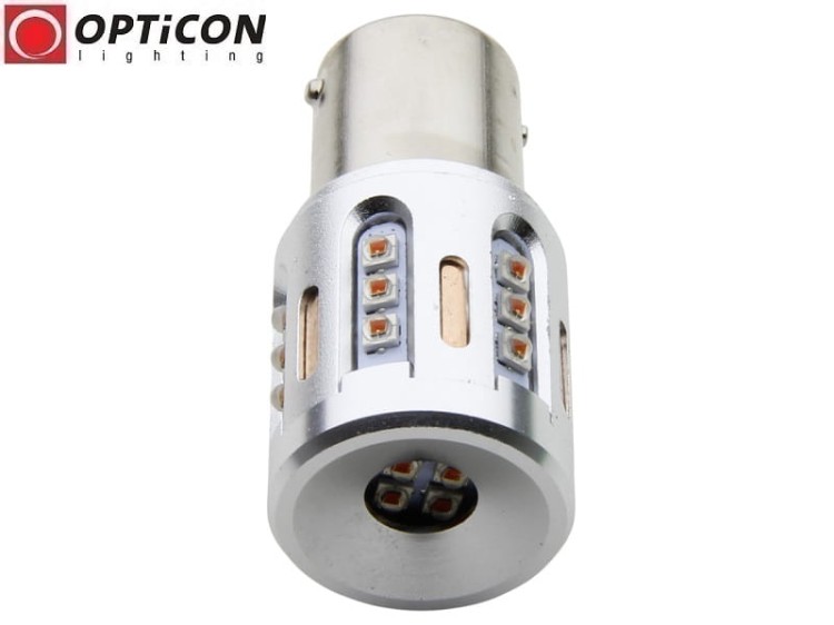 Żarówka Led P21W Ba15s 12V DC 22x HP CREE Pomarańczowy OPTICON PREMIUM
