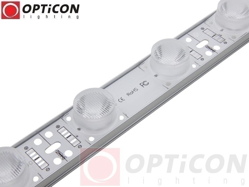 Moduł LED 24V 28W IP67 100cm 10x60st 18x SMD3030 Biały Zimny 6000K