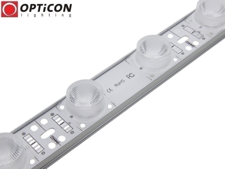 Moduł LED 24V 28W IP67 100cm 10x60st 18x SMD3030 Biały Zimny 10000K