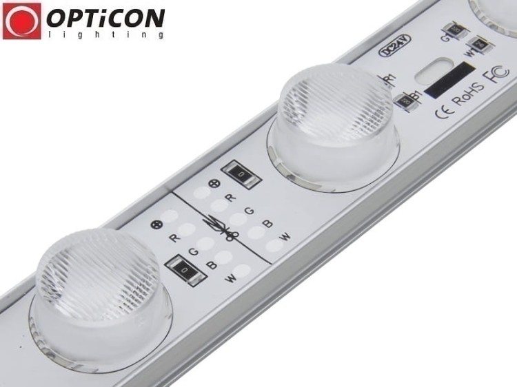 Moduł LED 24V 22W IP67 100cm 10x60st 18x SMD3030 Wielokolorowy RGBW