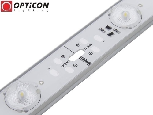 Moduł LED 24V 16,8W IP67 100cm 180st 14x SMD3030 Biały Zimny 6000K