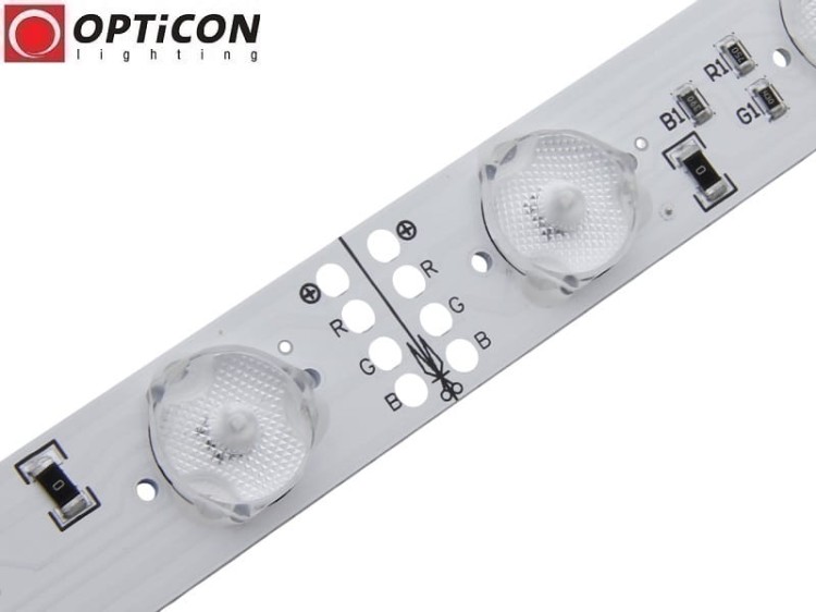 Moduł LED 24V 24W IP20 100cm 180st 24x SMD3030 Wielokolorowy RGB