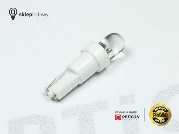 Żarówka T5 R5 Led 1xDip Dyfuzyjna W1,2W Biały Zimny