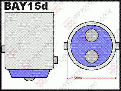  Żarówka Led P21/5W Bay15d 1157 30x SMD5050 DUAL COLOR 3/27 CW