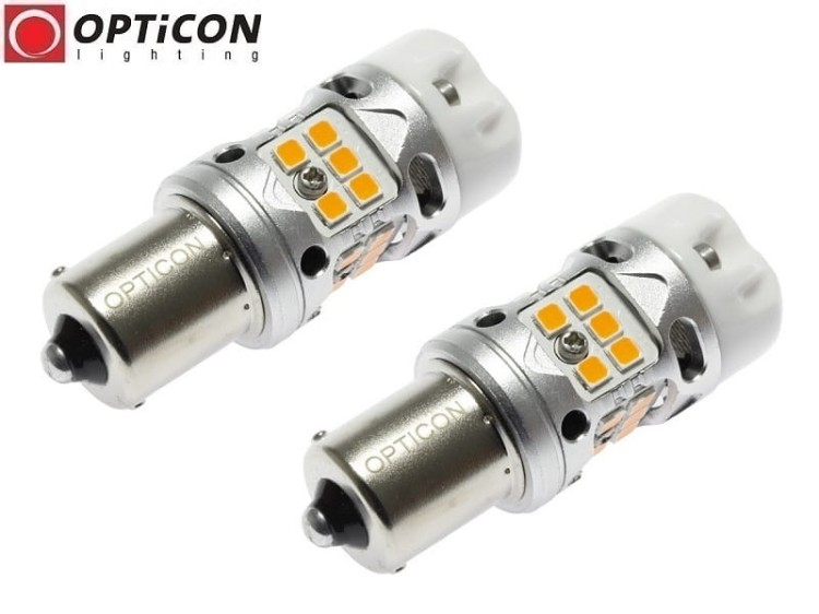 Toyota Proace - Światła kierunkowskazów LED Py21W Bau15s CANBUS Opticon Premium - Zestaw 2 żarówki