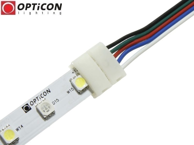 Konektor Szybkozłączka do łączenia dwóch Taśm Led RGB / RGBW 12mm