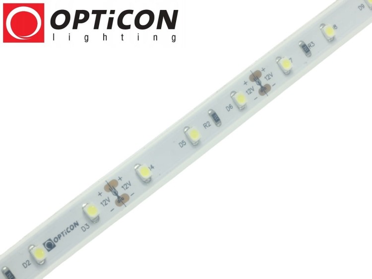 Taśma LED 12V 300 SMD 2835 8mm IP68 9W/m Biały Ciepły 3000K OPTICON PREMIUM