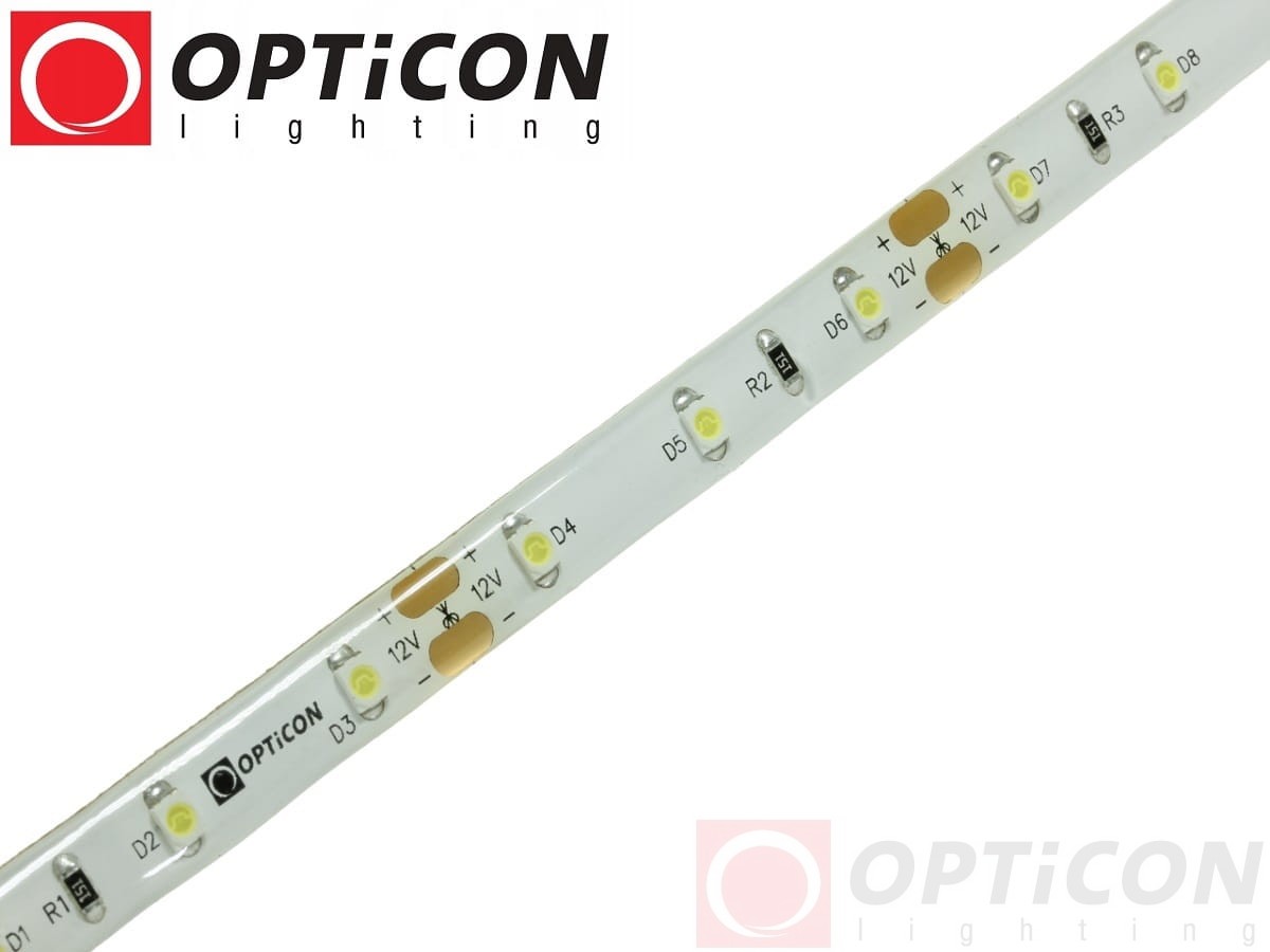Taśma LED 12V 300 SMD 3528 8mm IP65 4,8W/m Biały Neutralny 4300K OPTICON PREMIUM