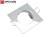 Oprawa KAPPA kwadratowa stała, odlew - Chrom dla Led 50mm 12V / 230V
