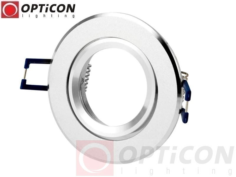 Oprawa sufitowa okrągła ruchoma - Srebrna dla LED GU10 MR16 50mm 12V / 230V