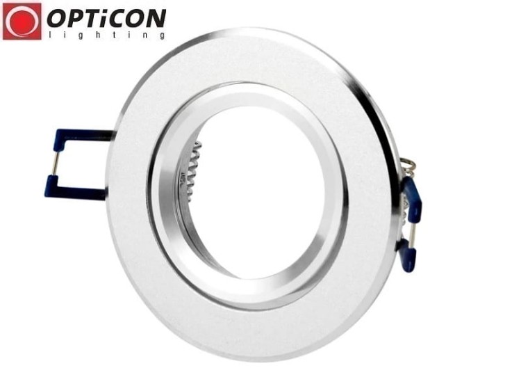 Oprawa sufitowa okrągła ruchoma - Srebrna dla LED GU10 MR16 50mm 12V / 230V