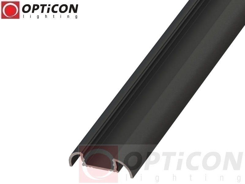 Profil LED S4 Czarny aluminium anodowane - 100 cm