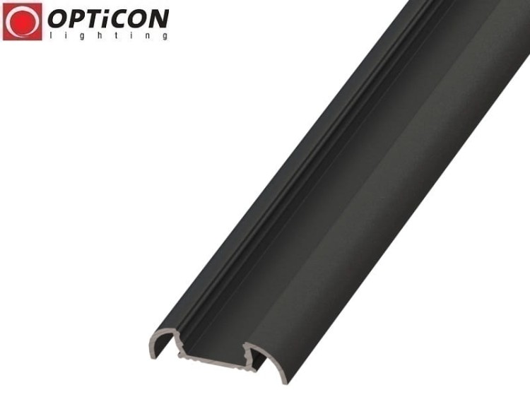 Profil LED S4 Czarny aluminium anodowane - 100 cm