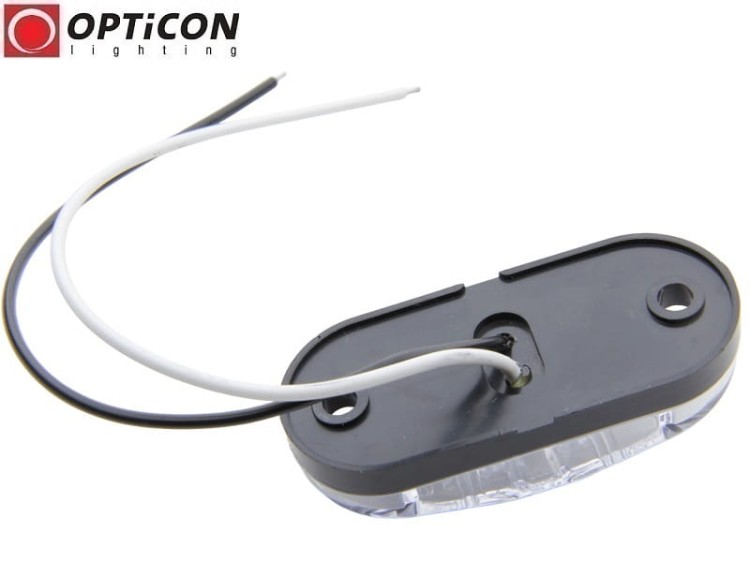 Lampka Obrysowa LED 12V DC 2x SMD5630 IP65 0,5W Biały Zimny 6000K OPTICON