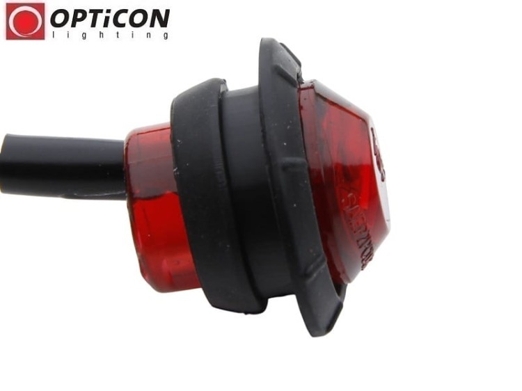 Lampka Obrysowa LED 12V DC 3x SMD2835 IP65 0,5W Czerwony OPTICON