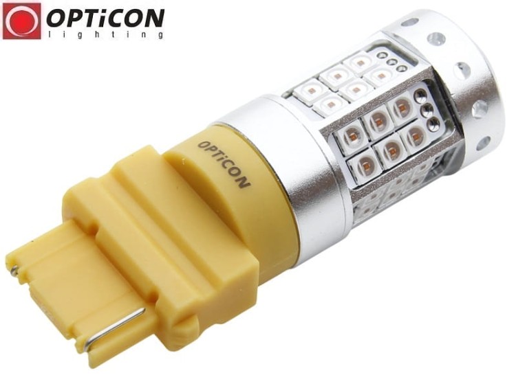 Żarówka Led P27W 3156 12V 42x SMD3030 Pomarańczowy OPTICON PREMIUM