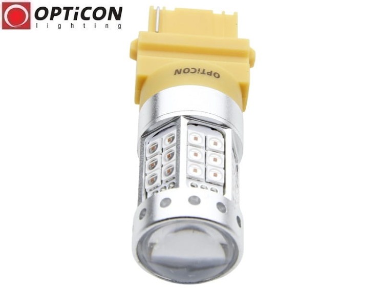 Żarówka Led P27W 3156 12V 42x SMD3030 Pomarańczowy OPTICON PREMIUM