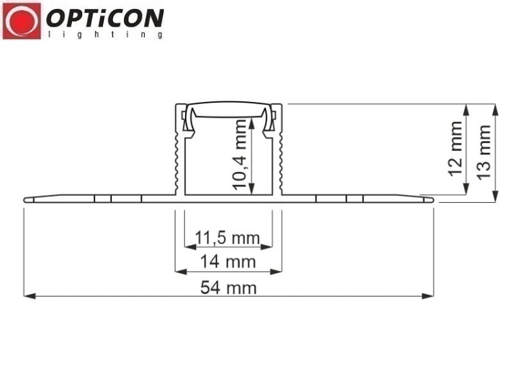 Profil LED Tile Double Srebrny aluminium anodowane - 200 cm