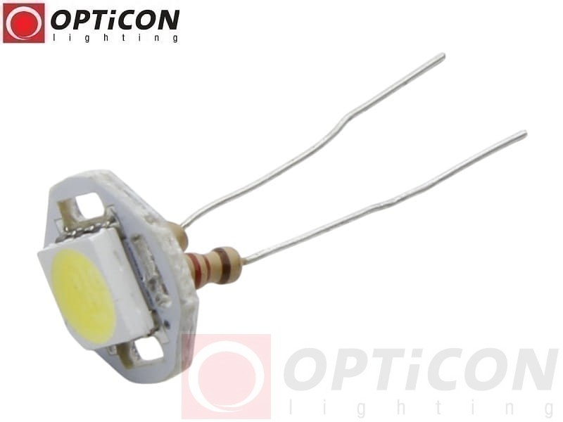 Moduł Świetlny LED 5mm 12V DC 1x SMD5050 Biały Zimny 6000K
