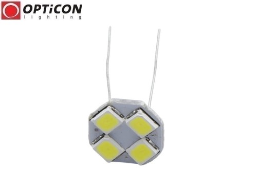 Moduł Świetlny LED 5mm 12V DC 4x SMD2835 Biały Zimny 6000K