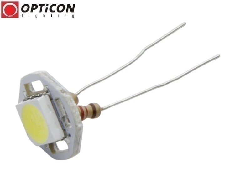 Moduł Świetlny LED 5mm 24V DC 1x SMD5050 Biały Zimny 6000K