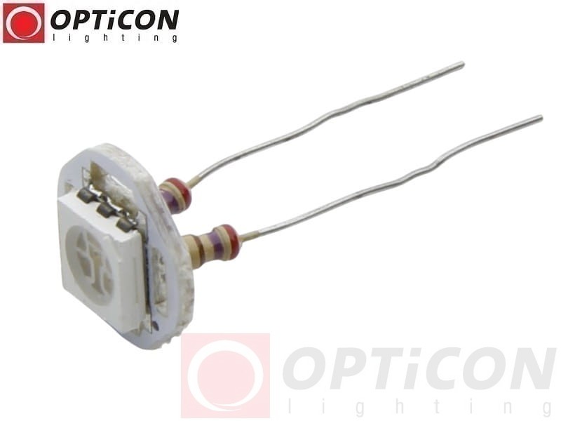Moduł Świetlny LED 5mm 24V DC 1x SMD5050 Kolor Czerwony