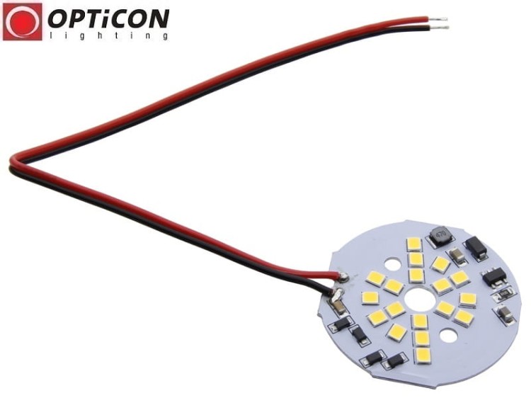 Moduł Świetlny LED 3W 10-30V DC 18x SMD2835 120st Biały Ciepły 3000K 12V 24V OPTICON