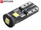 Żarówka Led W5W T10 12V DC 3x SMD 2835 Biały Ciepły 3000K OPTICON PREMIUM