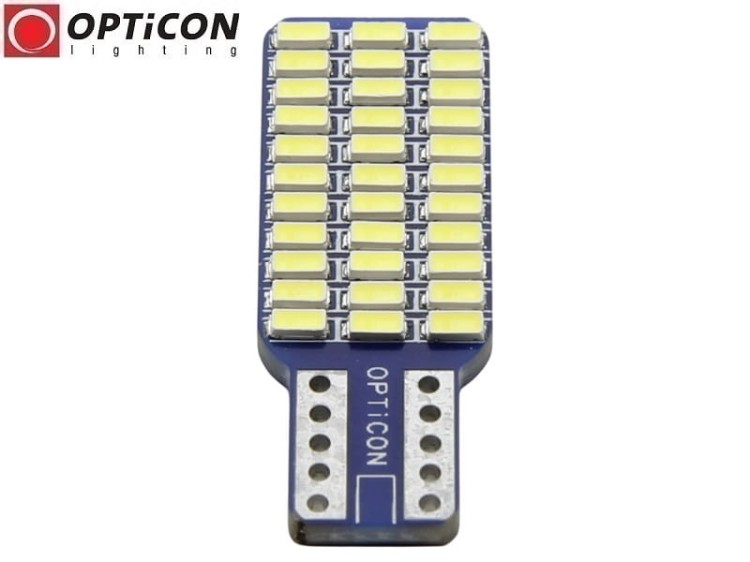 Żarówka Led W5W T10 12V DC 33x SMD 4014 Biały Zimny 6000K OPTICON PREMIUM