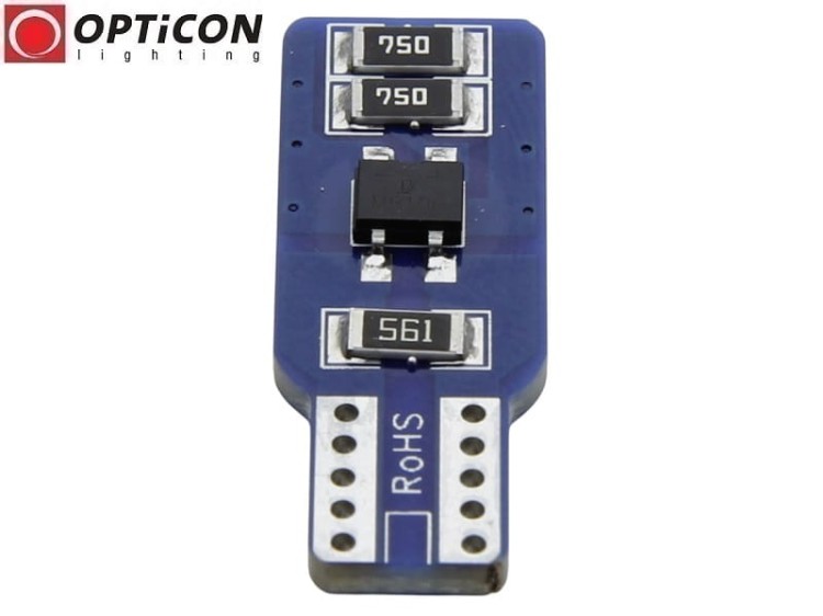 Żarówka Led W5W T10 12V DC 33x SMD 4014 Biały Zimny 6000K OPTICON PREMIUM